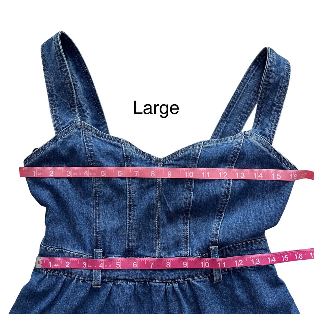 Forte Tiered Denim Western Maxi Dress - Picture 13 of 16